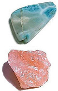 larimar & rose quartz