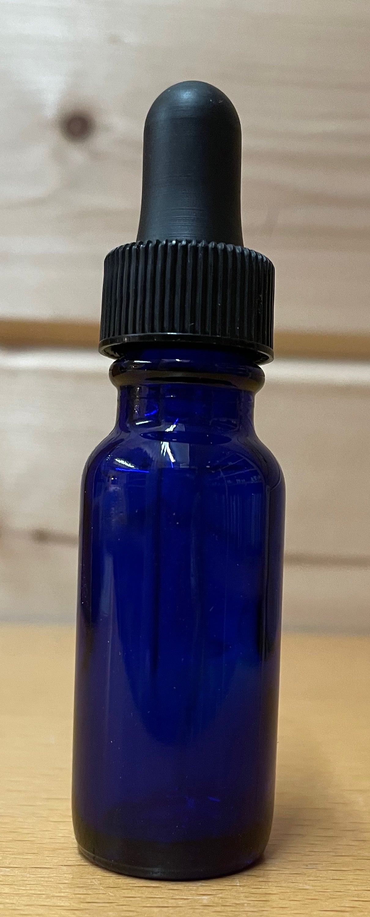 Blue Glass bottle 15ml (non-tamper evident)