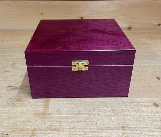 Purple Wood Box for 25 essences