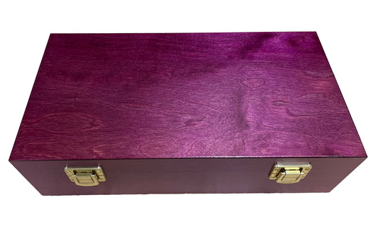 Purple Wood Box for 50 essences